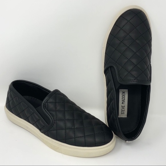 Steve Madden Ecentrcq Black Casual Slip Ons - Picture 2 of 7